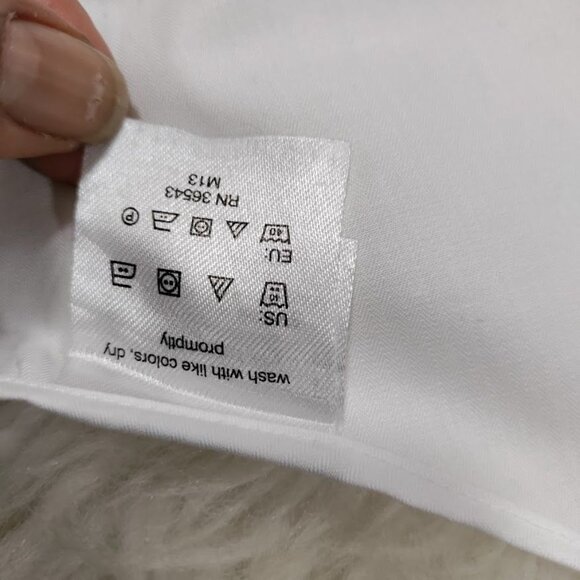 Calvin Klein White Slim Fit Performance Non-Iron Dress Shirt Men's Size 15 - Picture 8 of 13